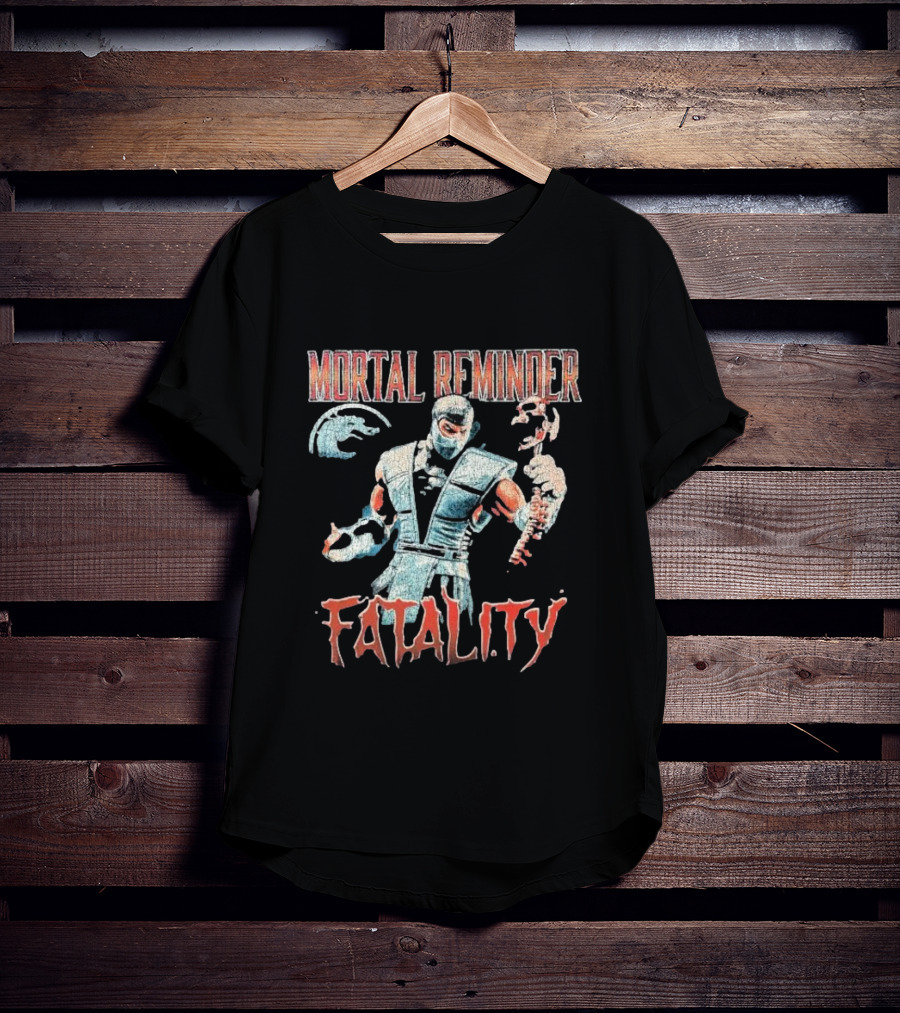 Mortal Reminder Fatality Ninja Skeleton Warrior T-Shirt