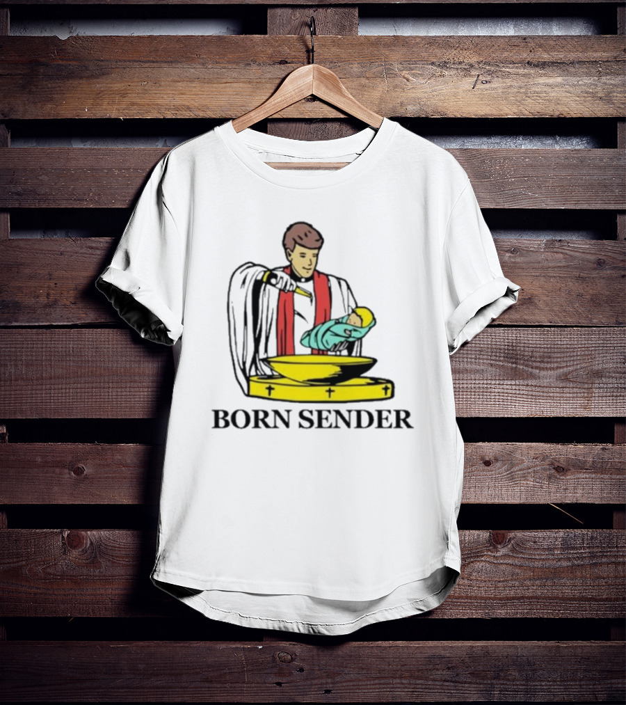 Nelk Boys Born Sender Baptism Priest And Baby T-Shirt