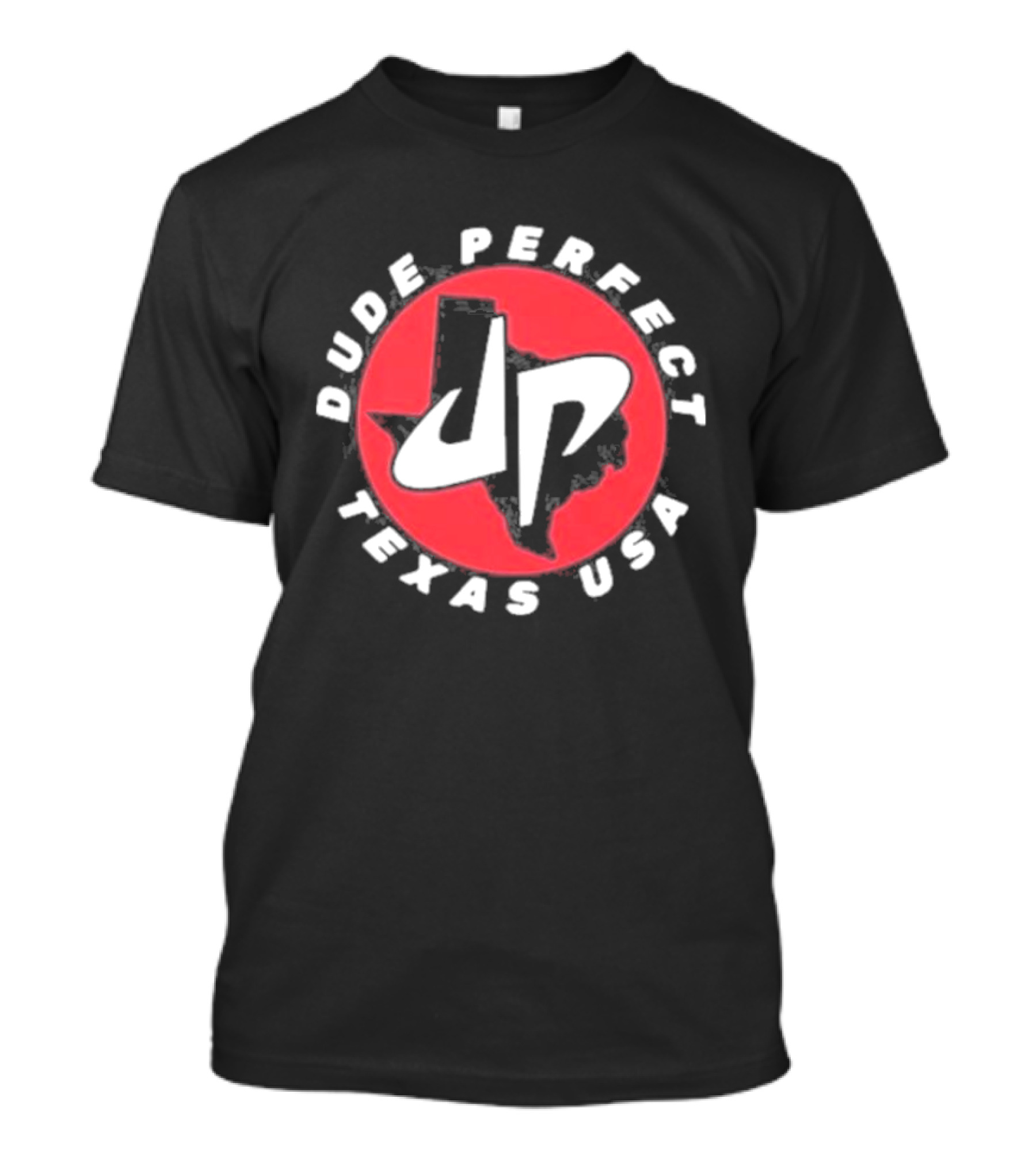 Dude Perfect DP Logo Texas USA Red Circle T-Shirt