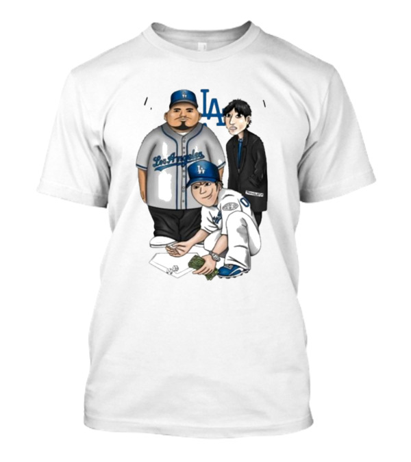 Elitelikethat Life's A Gamble Los Angeles Baseball Characters T-Shirt