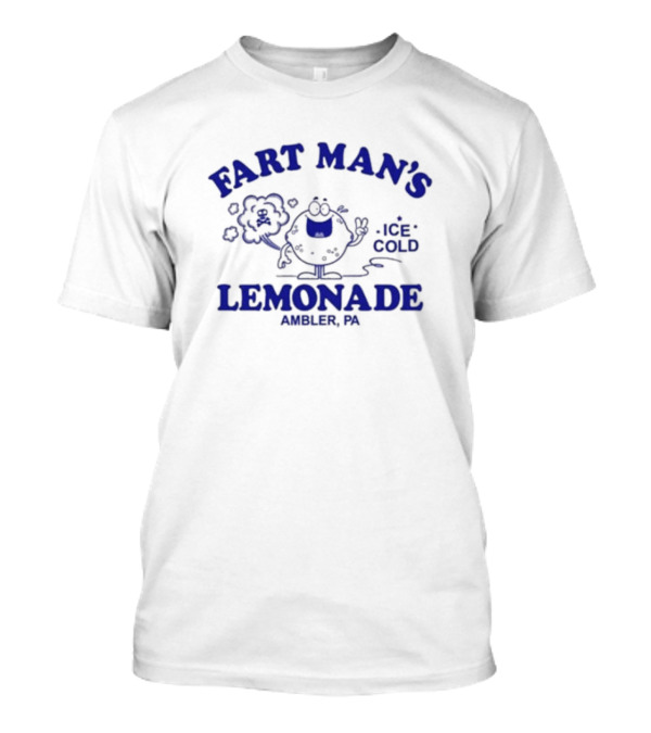 Fart Man's Ice Cold Lemonade Ambler PA Funny Character T-Shirt