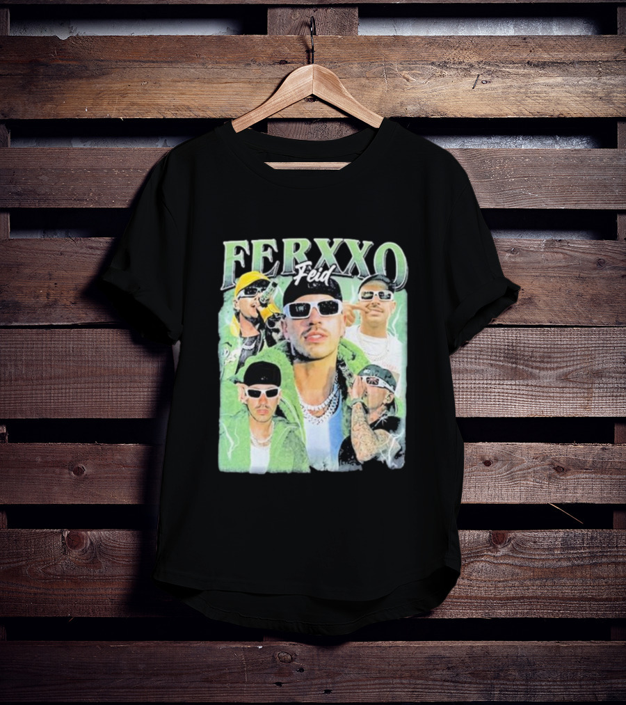 FERXXO Feid Green Style Collage T-Shirt