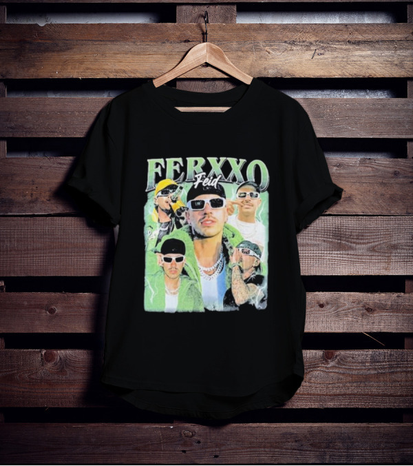 FERXXO Feid Green Style Collage T-Shirt