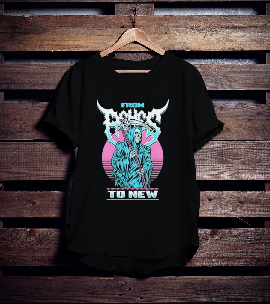 From Ashes To New Rad Reaper Retro Skull T-Shirt