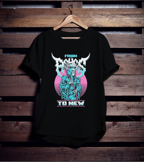 From Ashes To New Rad Reaper Retro Skull T-Shirt