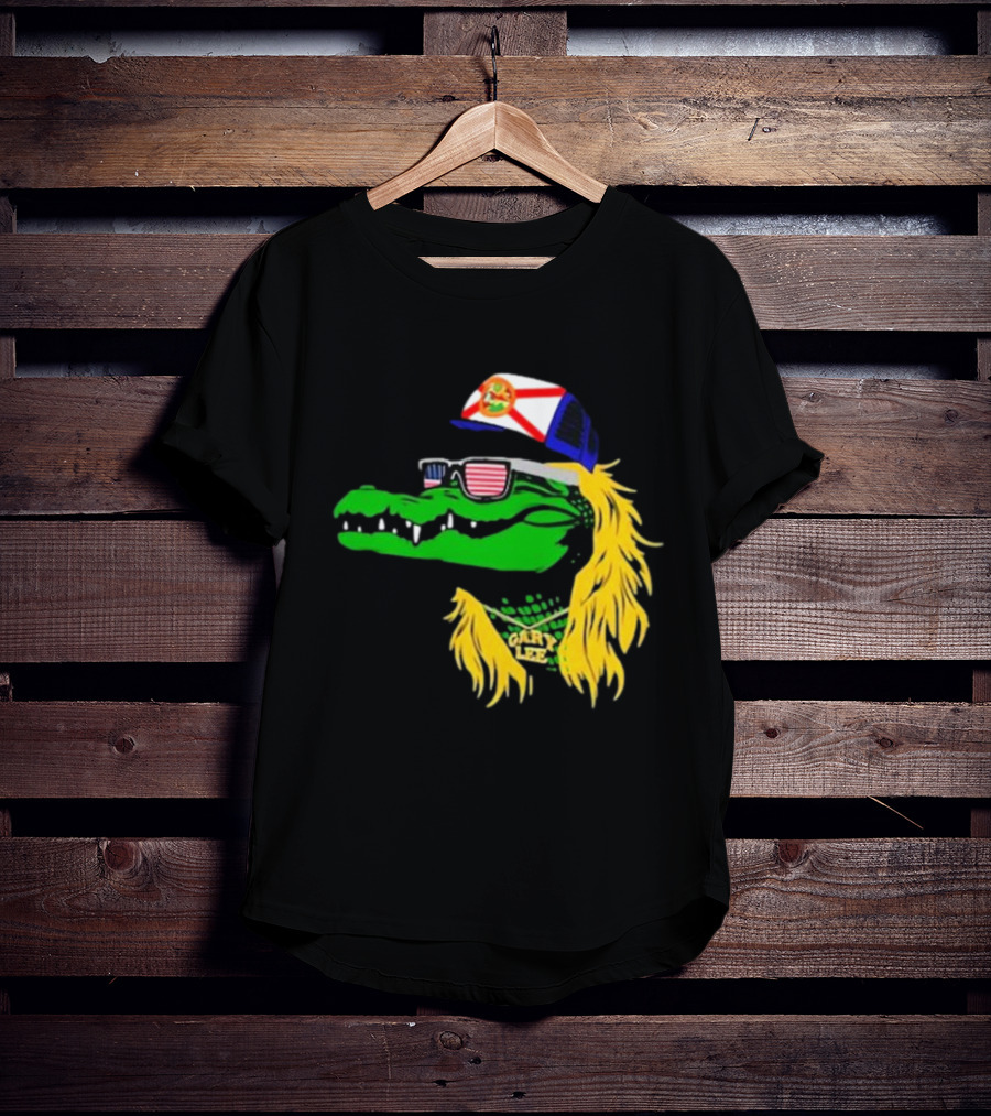 Conservativeant Wearing Gary Lee Gator With Trucker Hat And Sunglasses T-Shirt