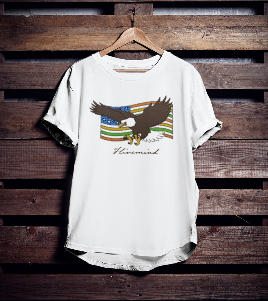 Copes Hivemind Flag Eagle On Colorful T-Shirt