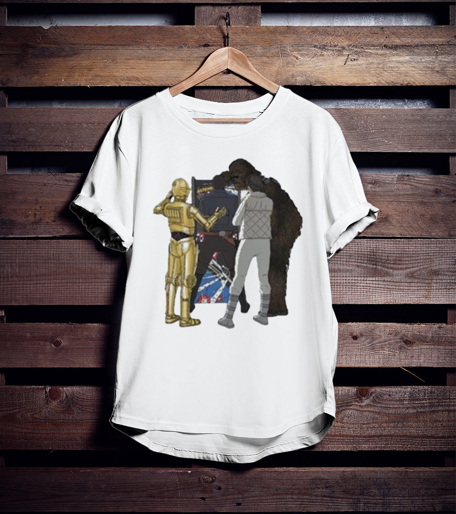 Asteroids Video Game Star Wars Characters T-Shirt