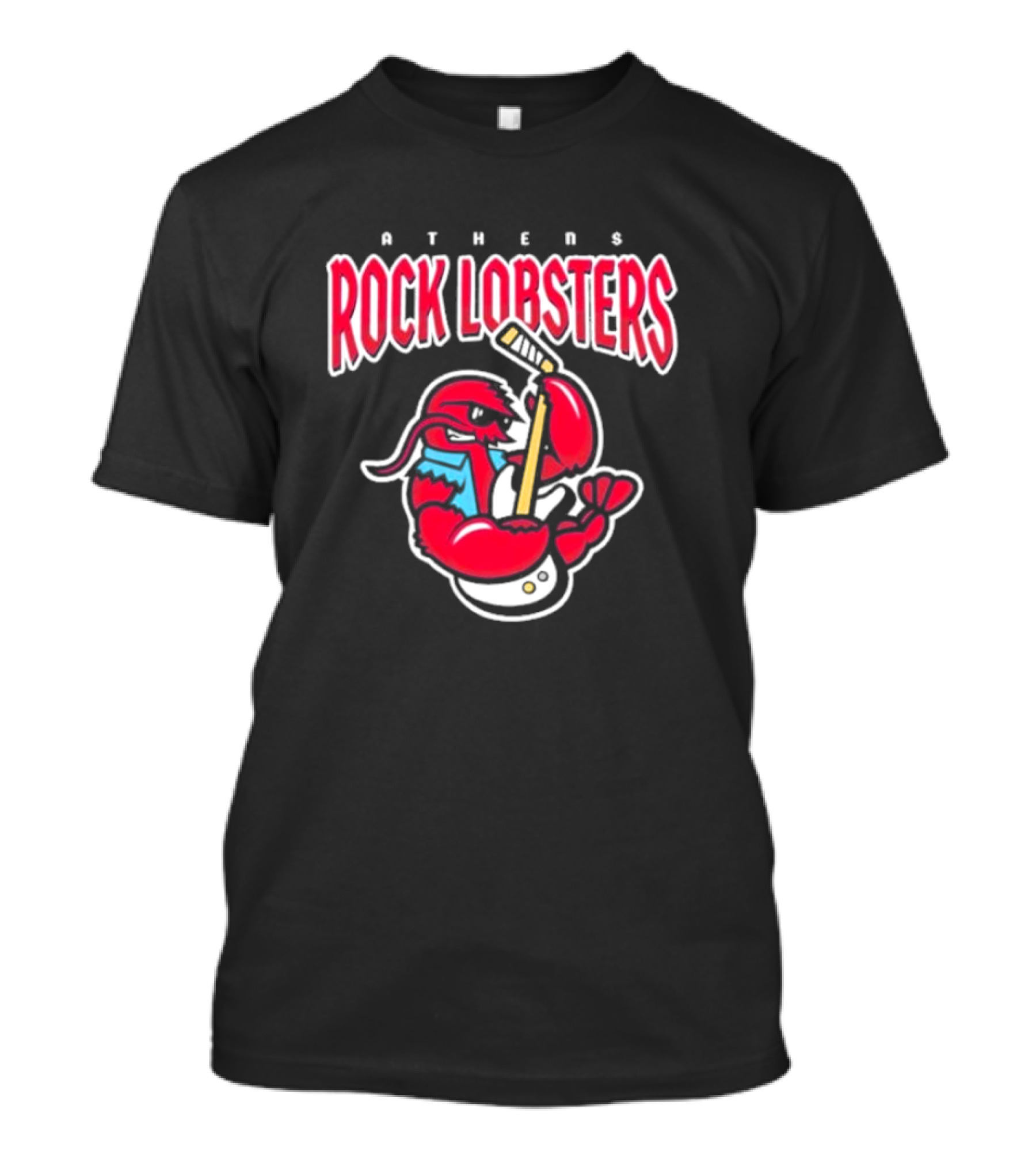 Athens Rock Lobsters Playing Guitar T-Shirt