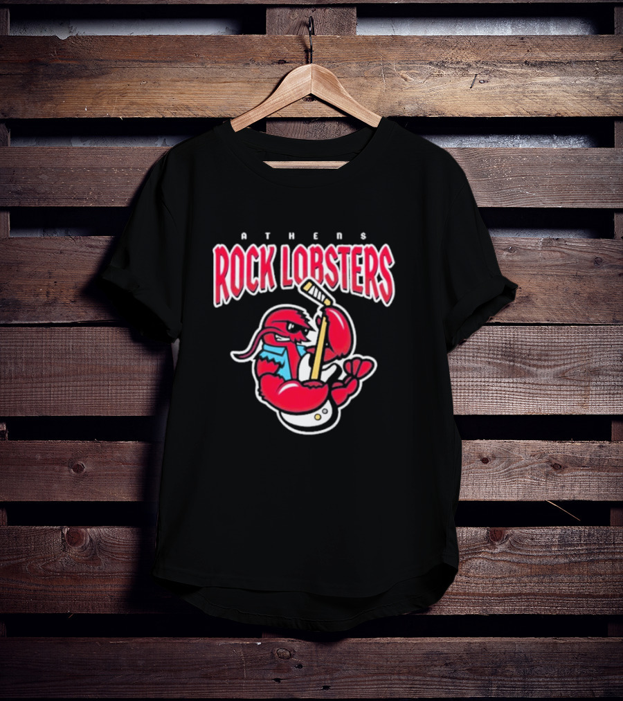 Athens Rock Lobsters Playing Guitar T-Shirt