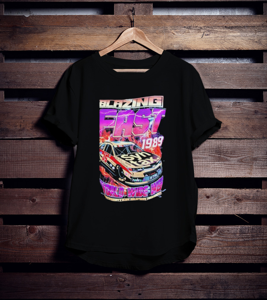 Blazing Fast 1989 Syntax Racing World Wide Web HTML Car T-Shirt