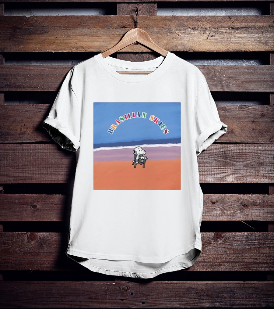 Brasilian Skies Snoopy Beach Scene T-Shirt