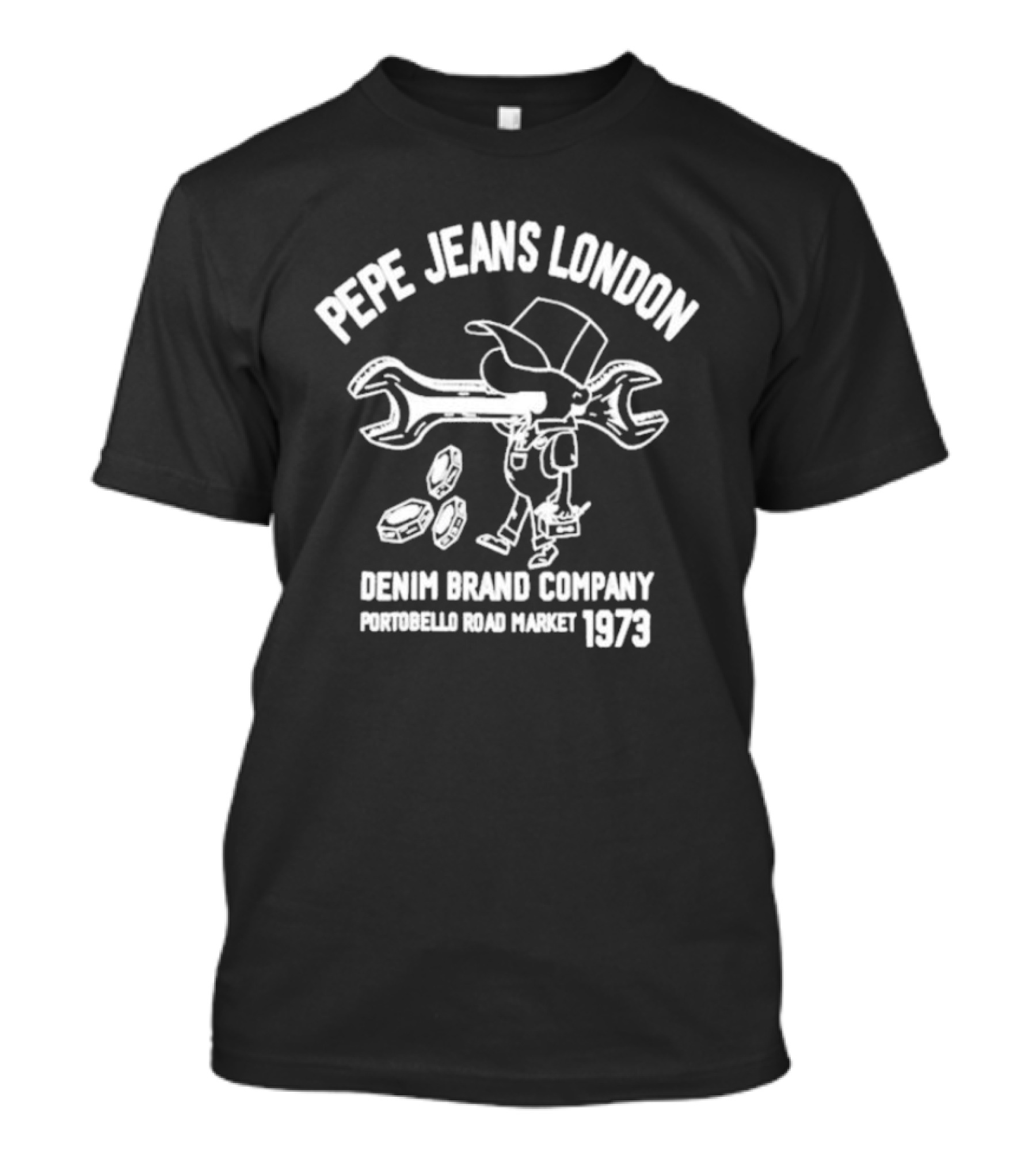 PEPE JEANS LONDON Denim Brand Company Portobello Road Market 1973 T-Shirt