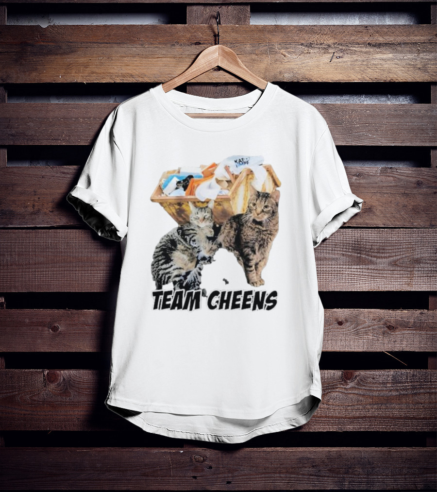 Kat Timpf Team Cheens Dumpster Cats T-Shirt