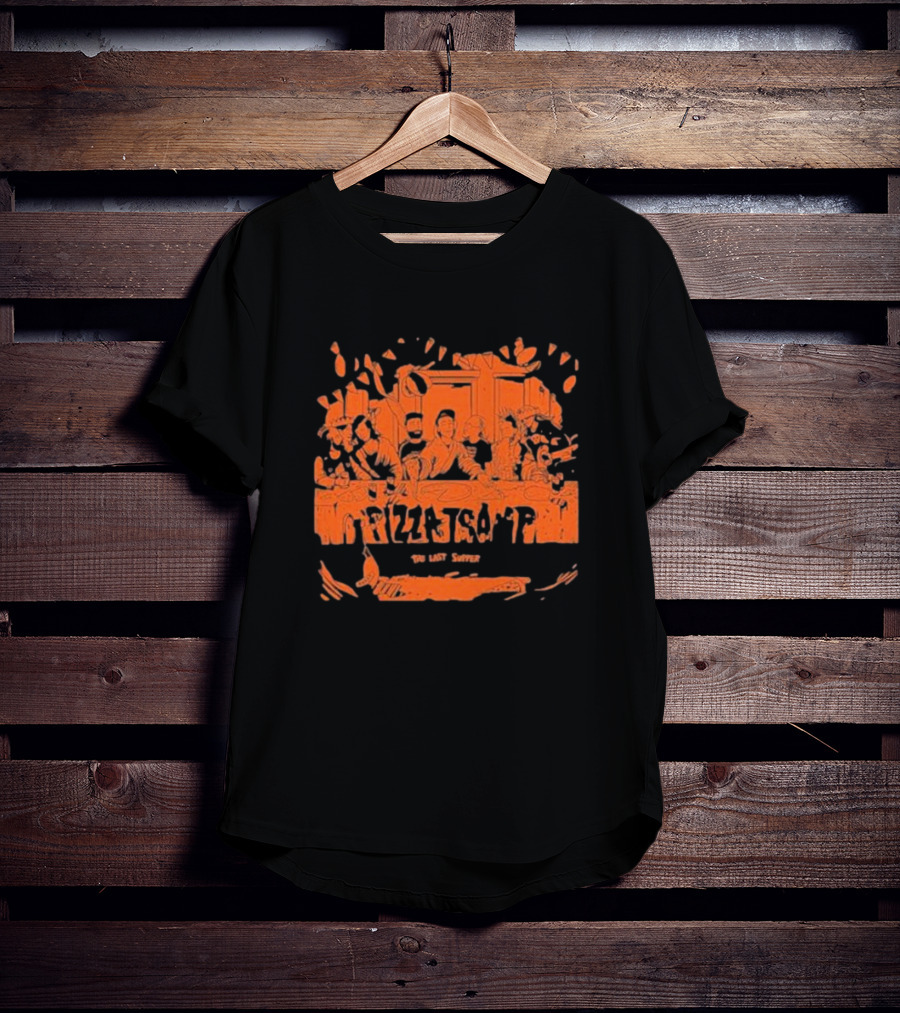 Pizzatramp The Last Supper Band Members At Table T-Shirt