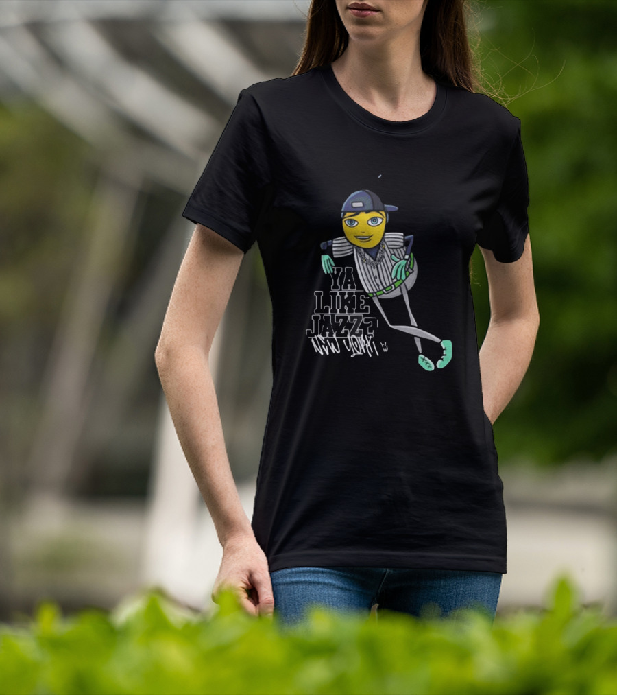 Ya Like Jazz New York Baseball Style Character T-Shirt