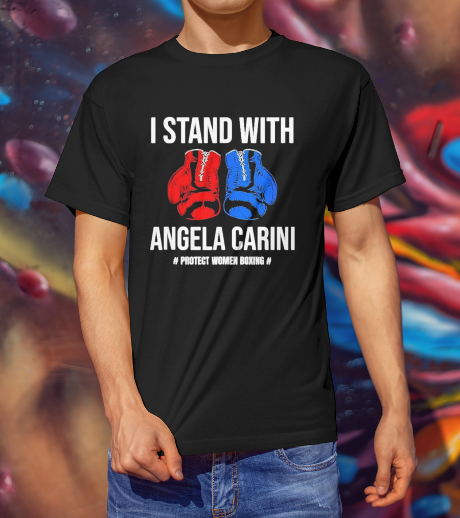 I Stand With Angela Carini Protect Women Boxing T-Shirt