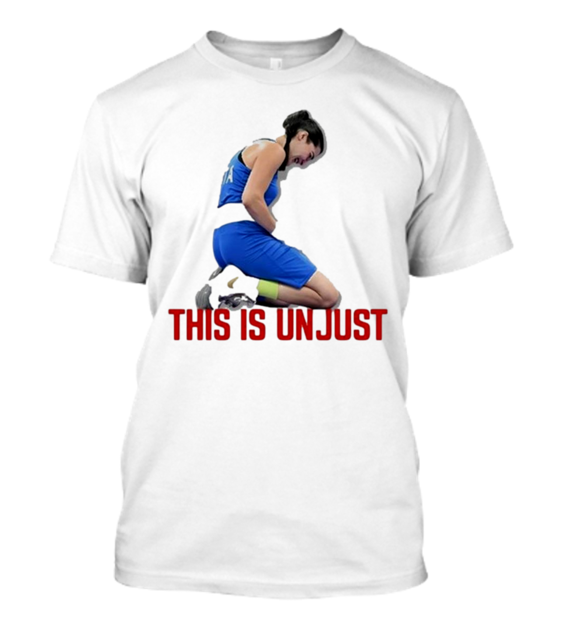 Kellie-Jay Keen Angela Carini This Is Unjust Athlete Kneeling T-Shirt