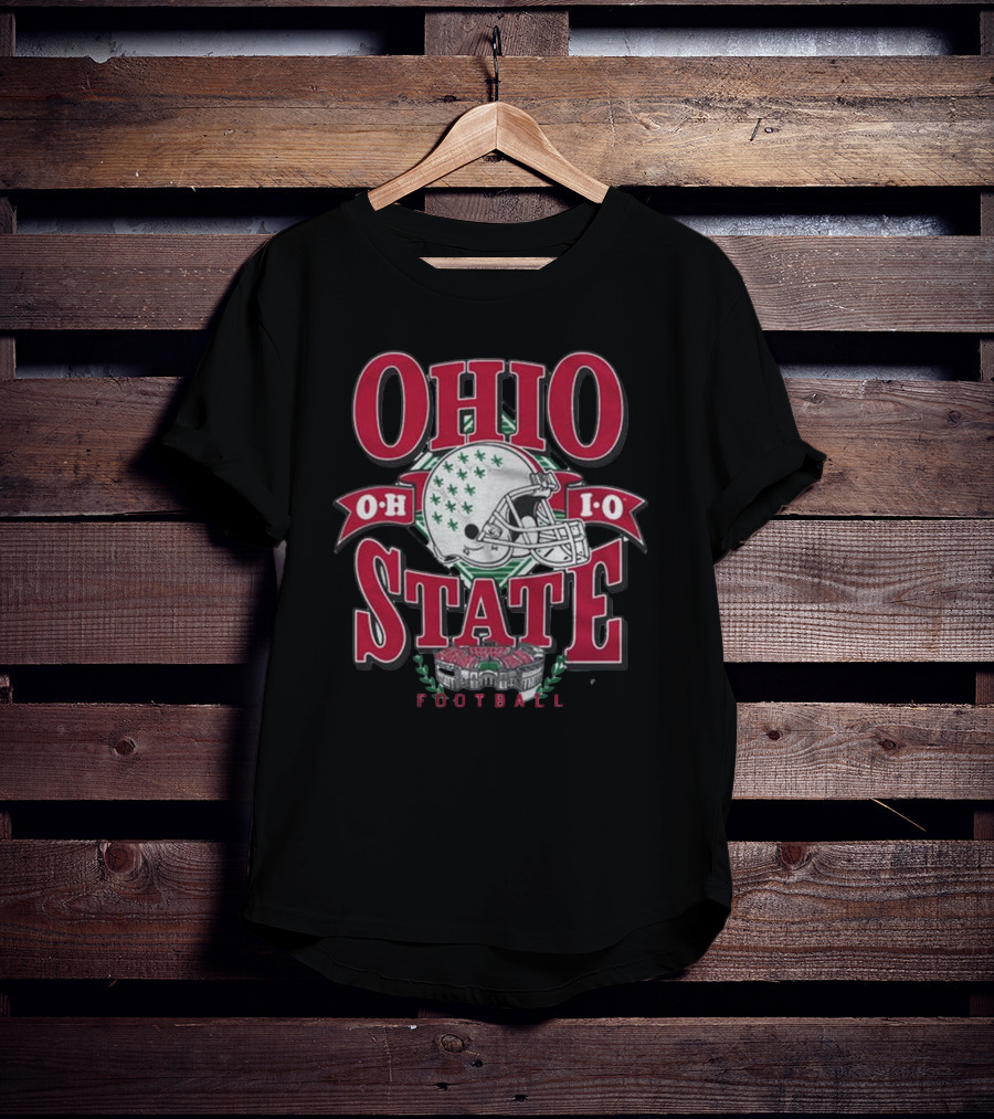 Ohio State Football OH IO State Vintage Helmet T-Shirt