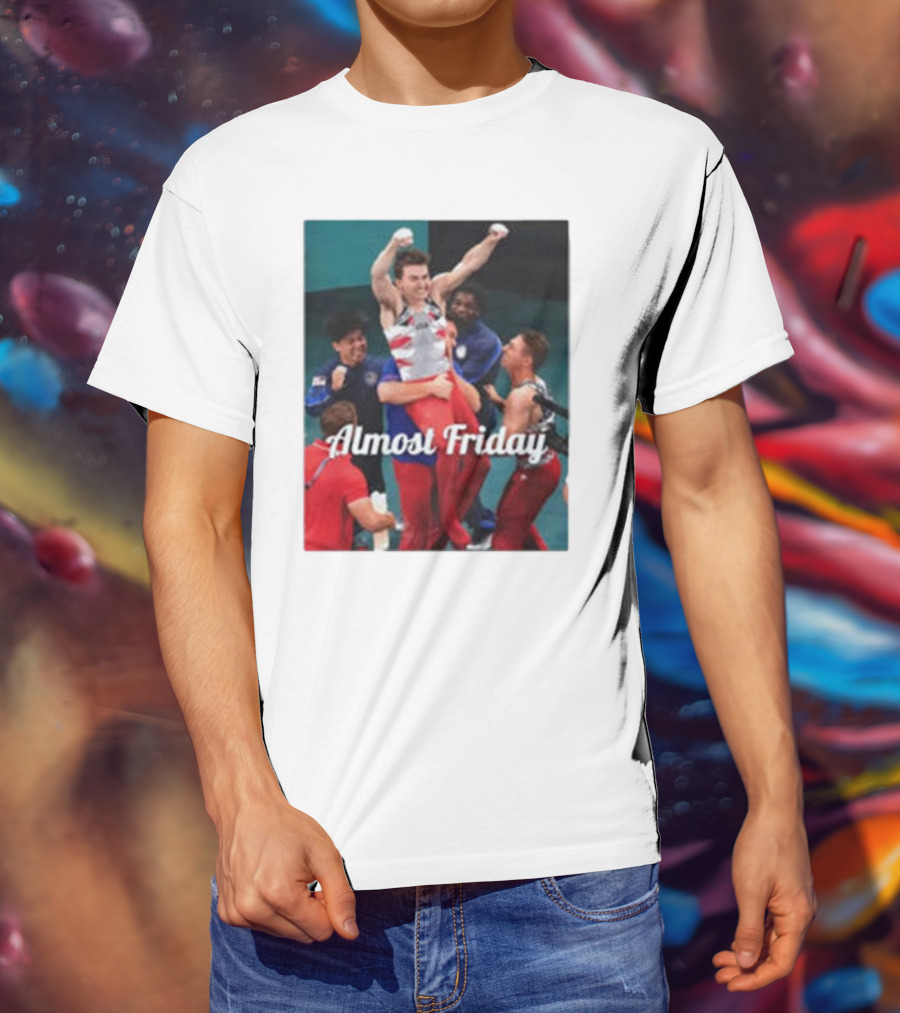Paul Juda Celebratory Almost Friday Olympic Kid T-Shirt