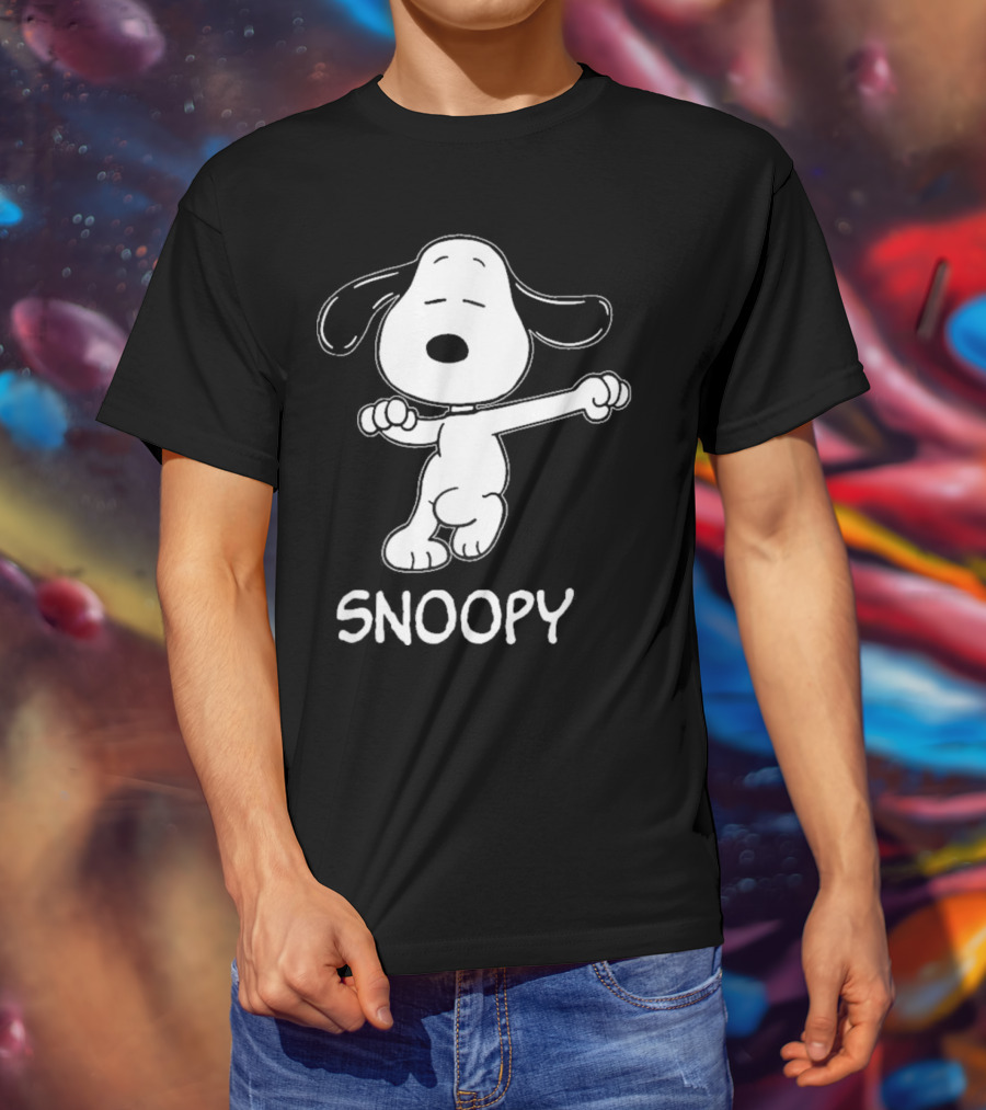 Snoopy Dance Style Peanuts Comic Character T-Shirt