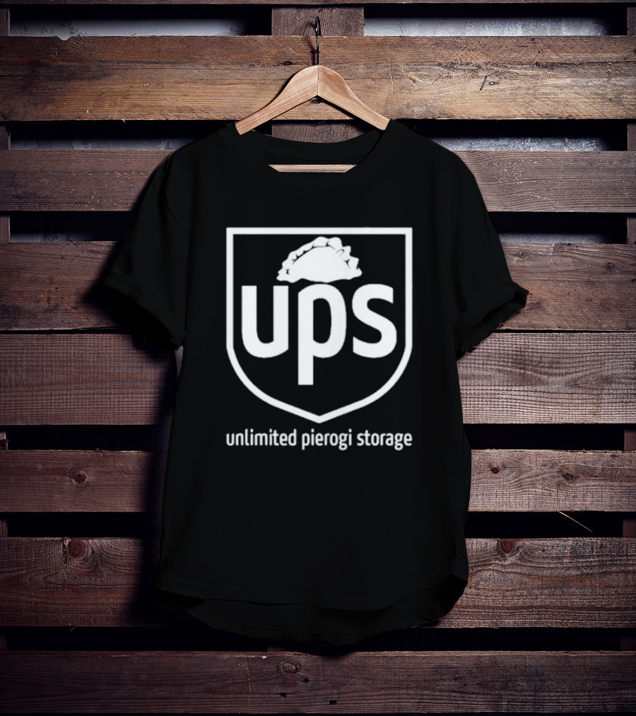 UPS Unlimited Pierogi Storage Logo Parody Joseph S. Pete T-Shirt