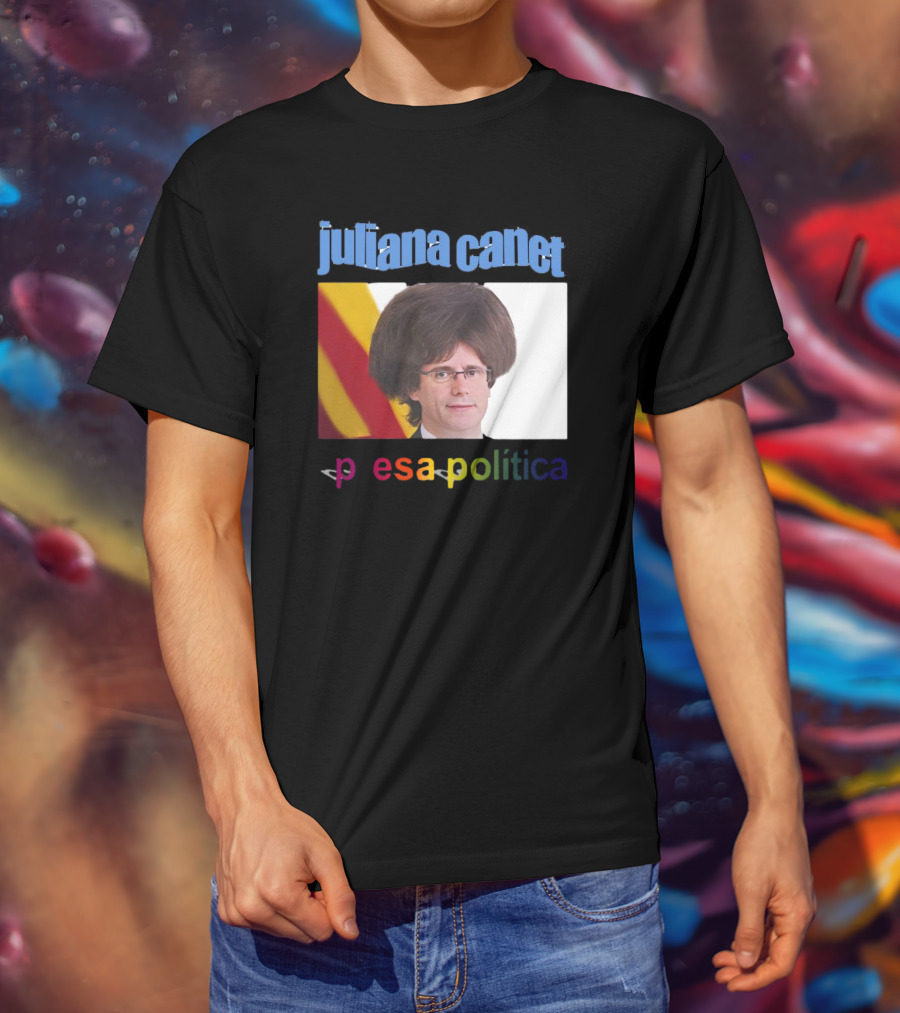 Juliana Canet Pesa Política Catalonian Flag Hair Photo T-Shirt