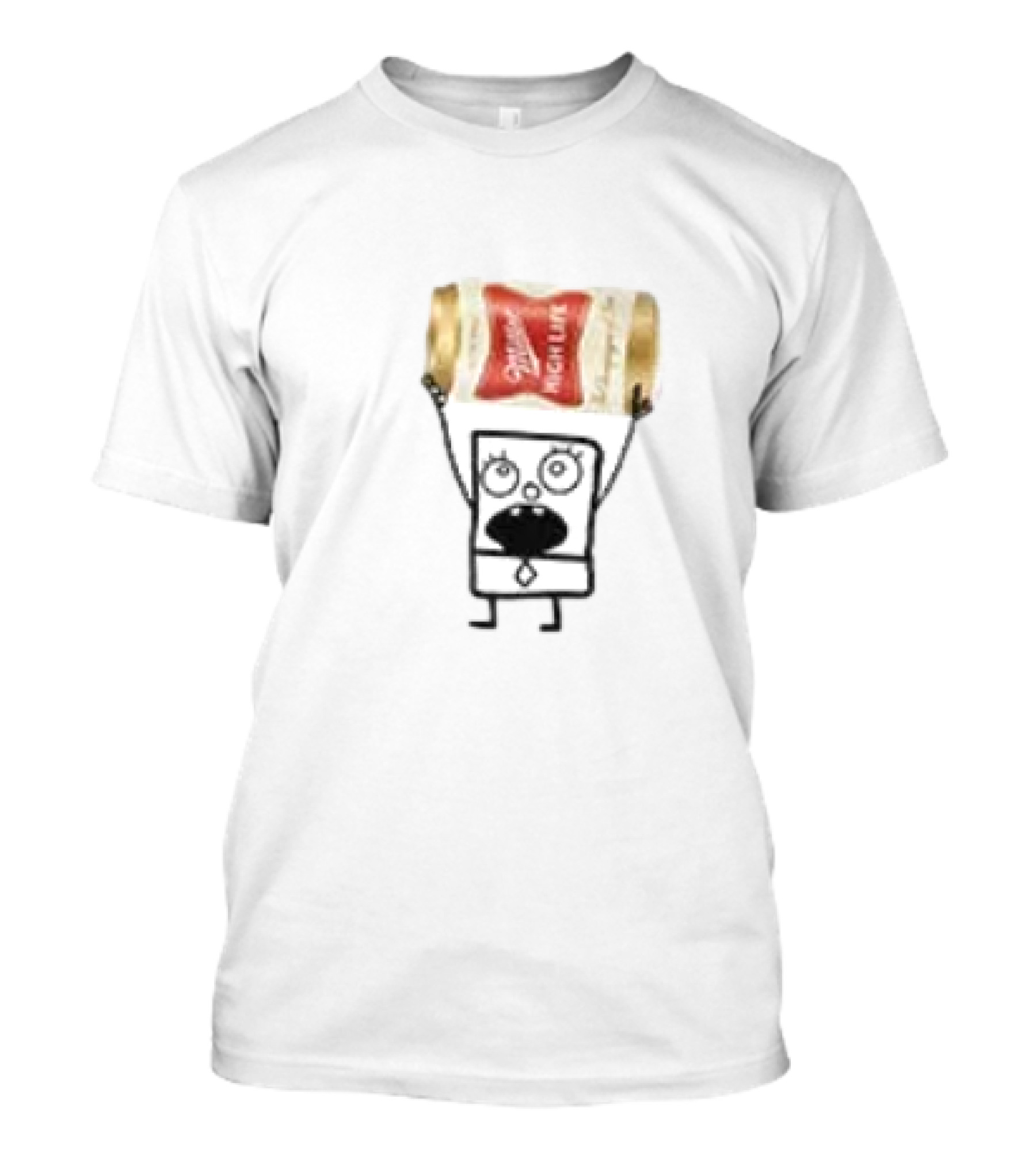 Miller High Life Doodlebob Holding Beer Can T-Shirt