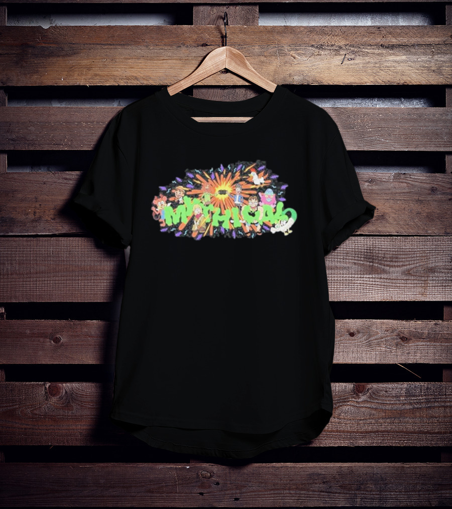 New Mythical ’90s Cartoon Characters Burst Mythical Explosion T-Shirt
