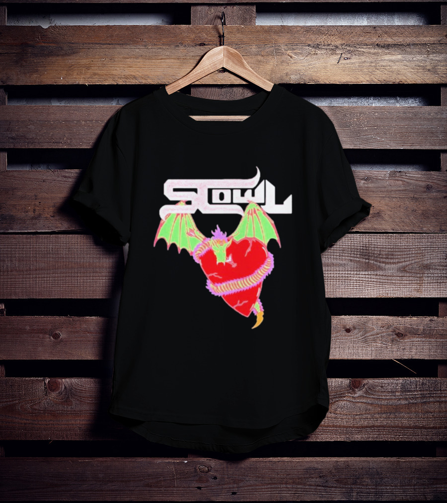 Scowl Dragon Heart Wings T-Shirt
