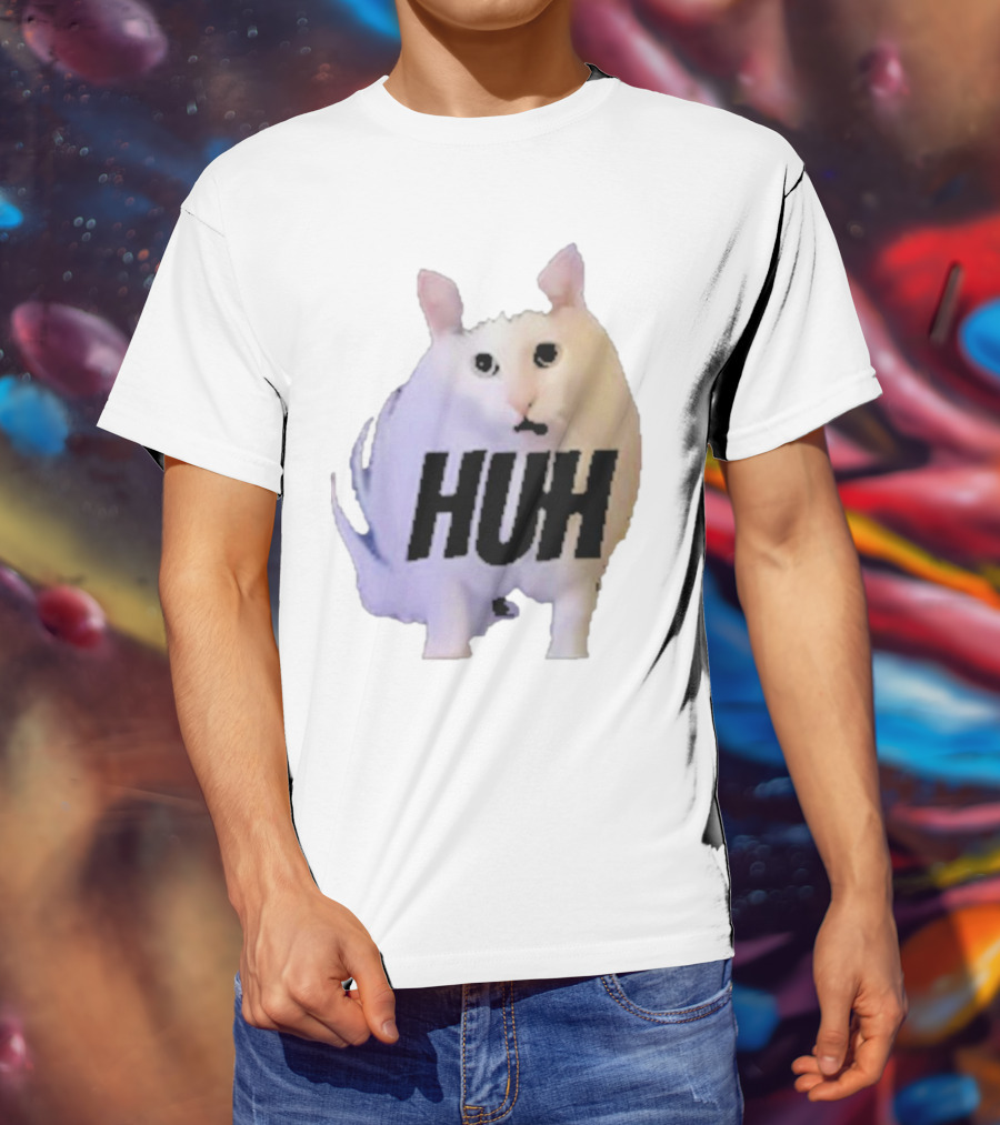 Huh Cat Meme Image T-Shirt