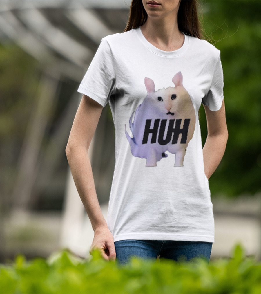 Huh Cat Meme Image T-Shirt