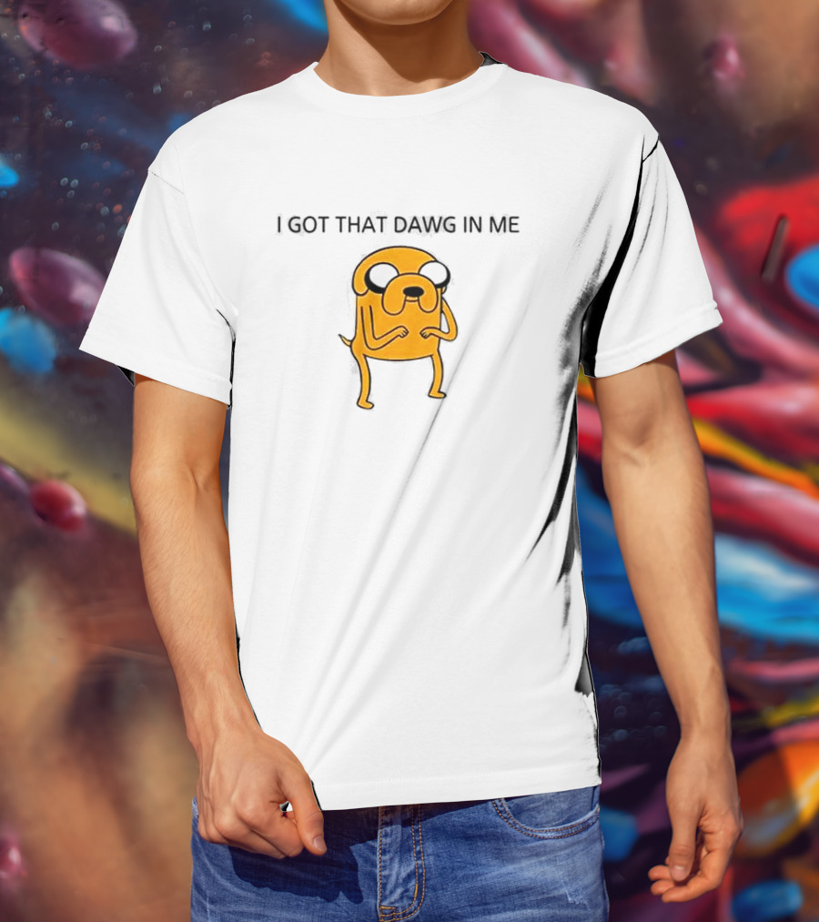 I Got That Dawg In Me Dog Character Orange Body T-Shirt