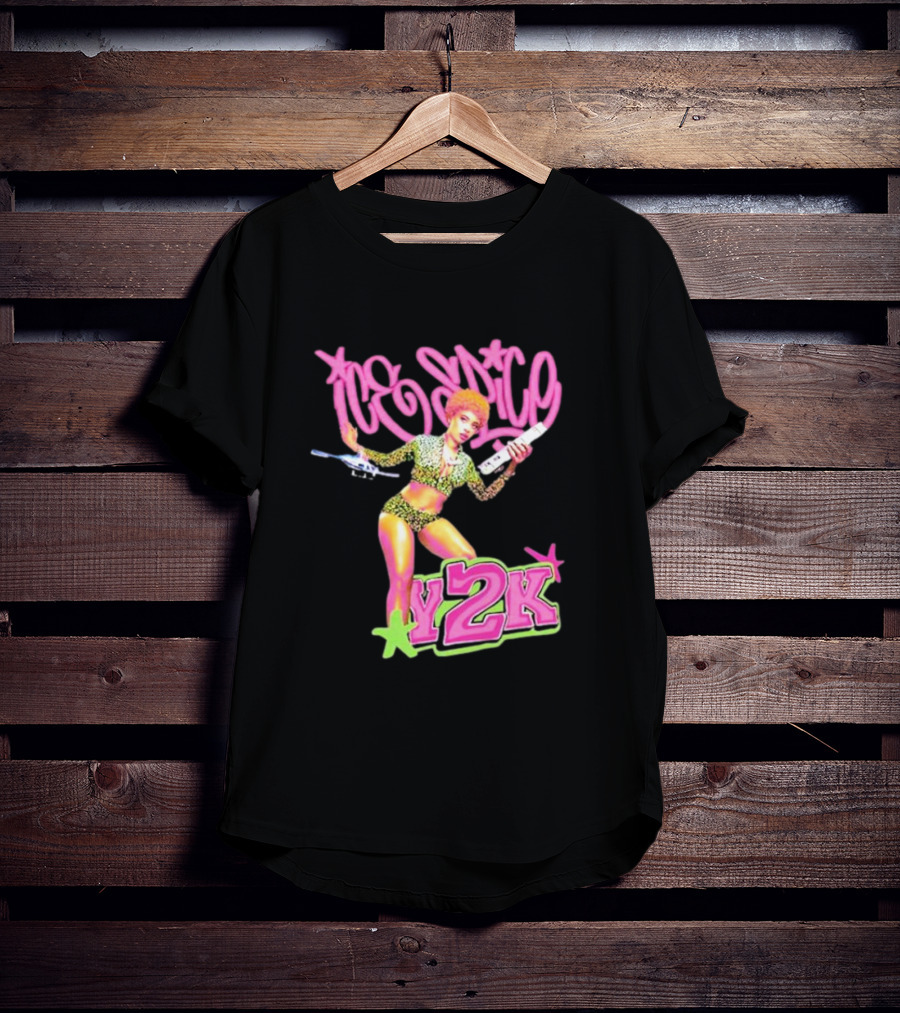 Ice Spice Y2K Retro Style Leopard Print T-Shirt