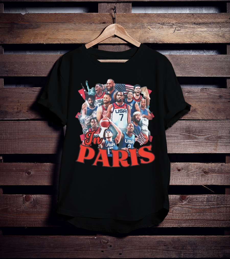 Team USA Basketball Legends In Paris T-Shirt