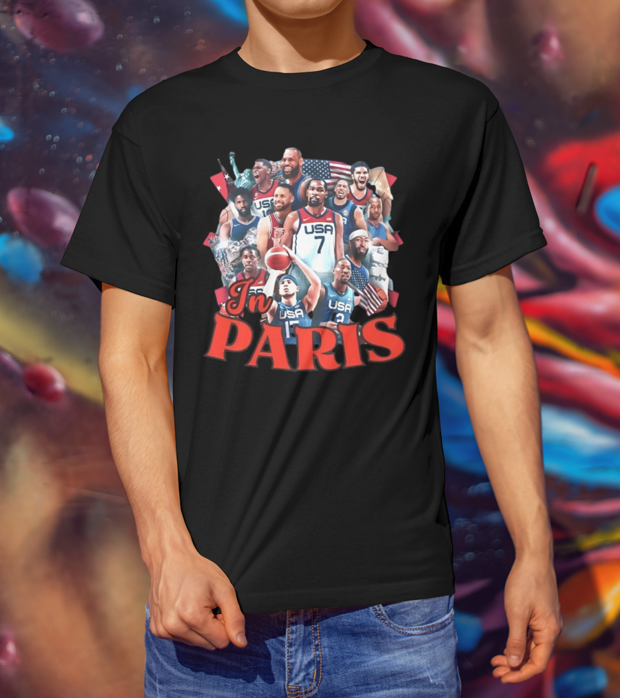 Team USA Basketball Legends In Paris T-Shirt