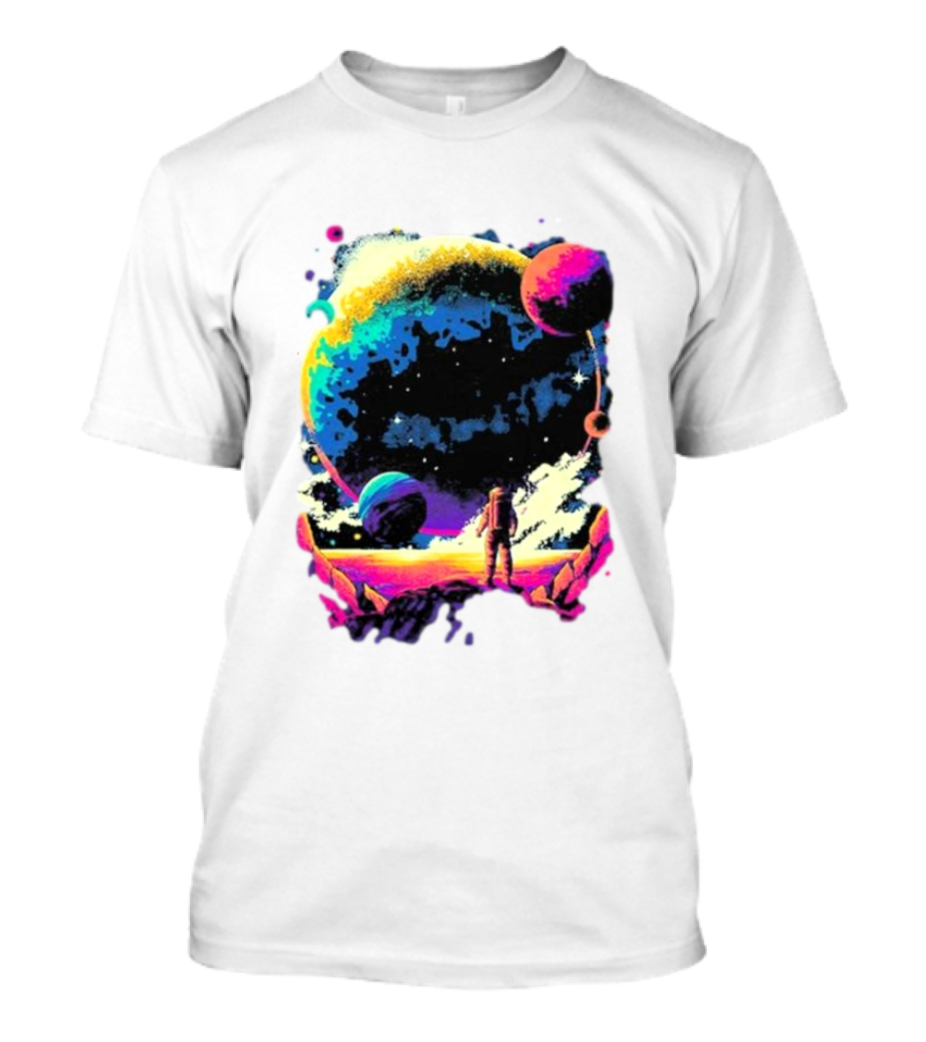 Into The AM Infinity Explorer Astronaut Planetary Adventure T-Shirt