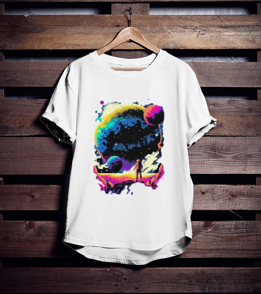 Into The AM Infinity Explorer Astronaut Planetary Adventure T-Shirt