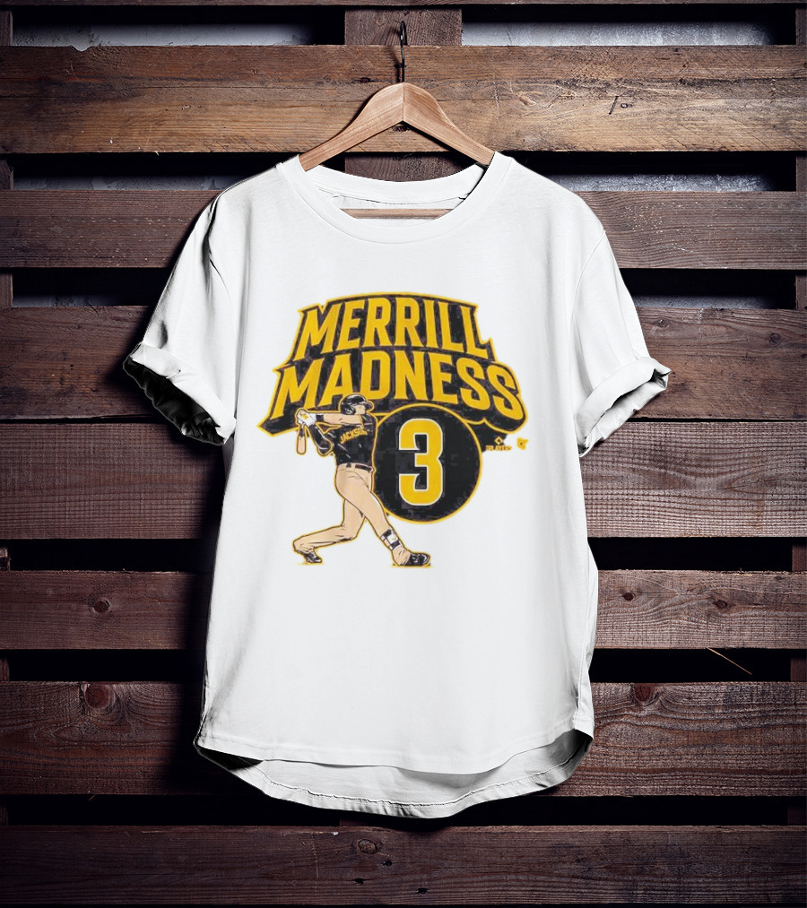Jackson Merrill Madness 3 Baseball Player Swing T-Shirt