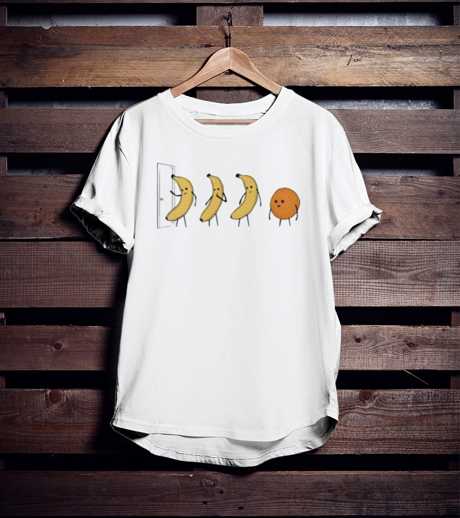Knock Knock Bananas Orange Humor T-Shirt