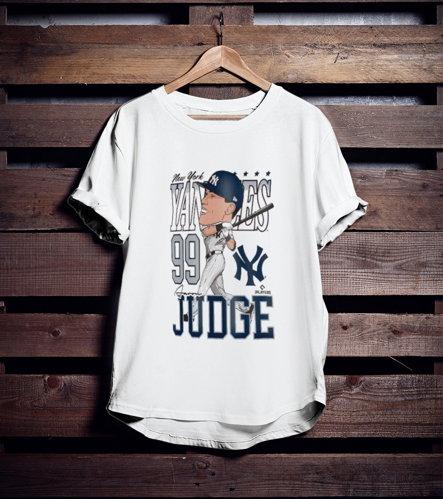 New York Yankees 99 Aaron Judge Caricature New Era T-Shirt