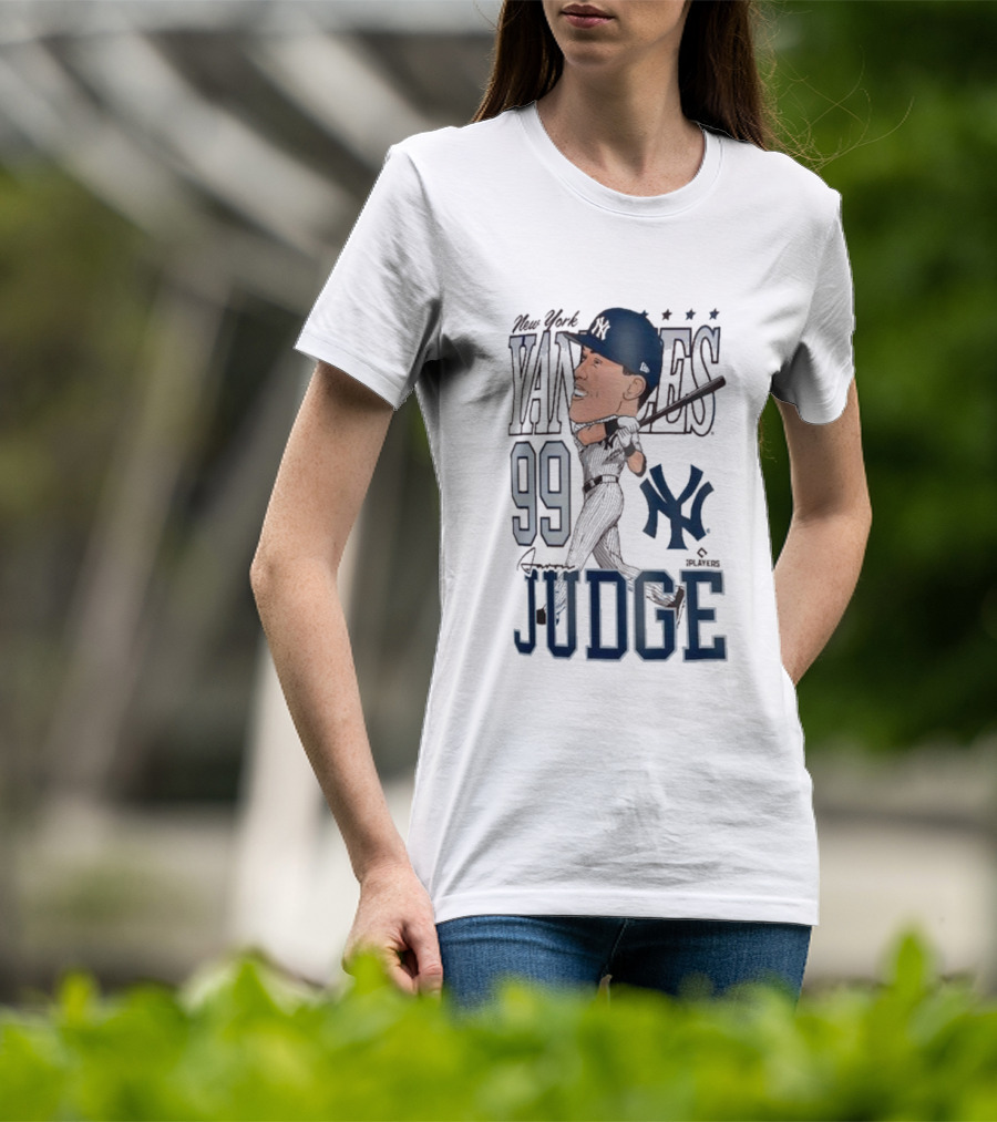 New York Yankees 99 Aaron Judge Caricature New Era T-Shirt