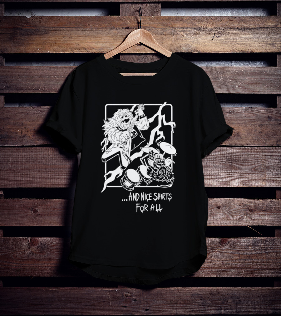 And Nice Shirts For All Music Band Monsters Playing Guitar And Drums T-Shirt