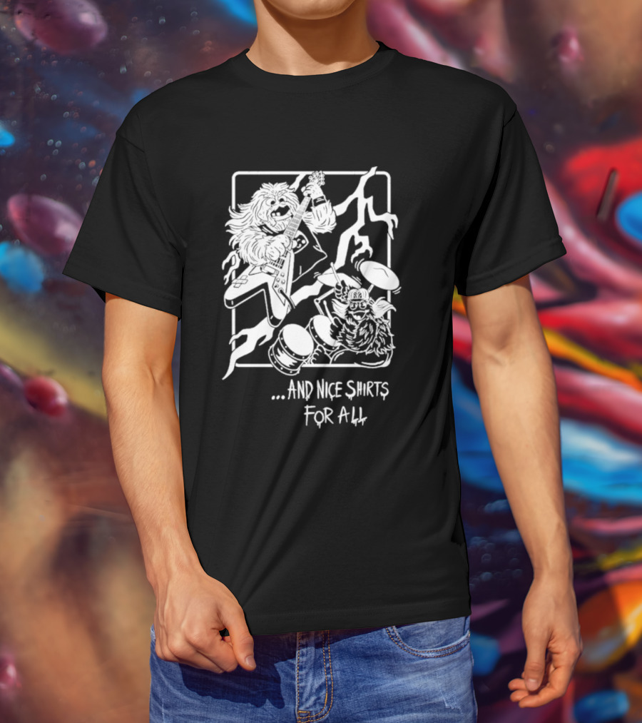 And Nice Shirts For All Music Band Monsters Playing Guitar And Drums T-Shirt