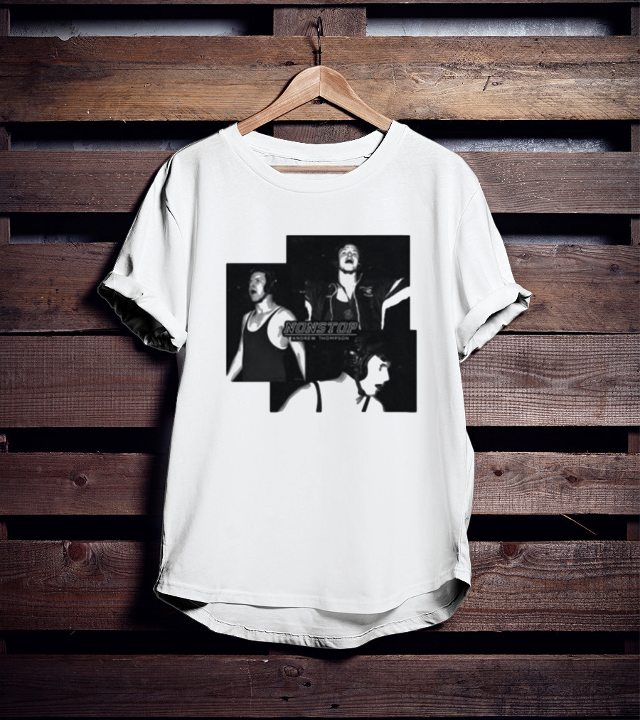 NONSTOP Andrew Thompson Black And White Collage T-Shirt