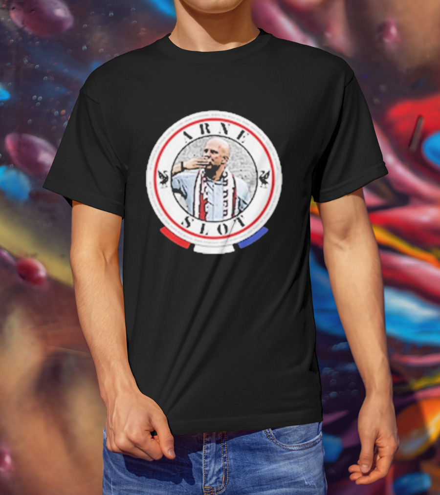 Arne Slot He’s Taken Over Power Iconic Circle Design With Soccer Fan T-Shirt