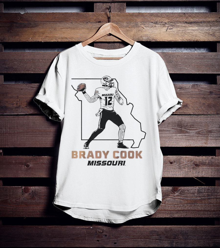 Brady Cook Mizzou Football Missouri State Pose T-Shirt