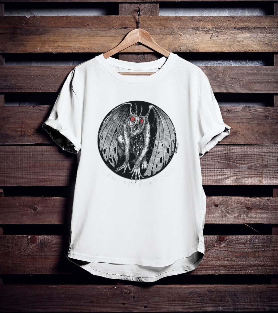 Punk With A Camera Merch Moth Man Can I Pet That Dog Spade.Ink T-Shirt