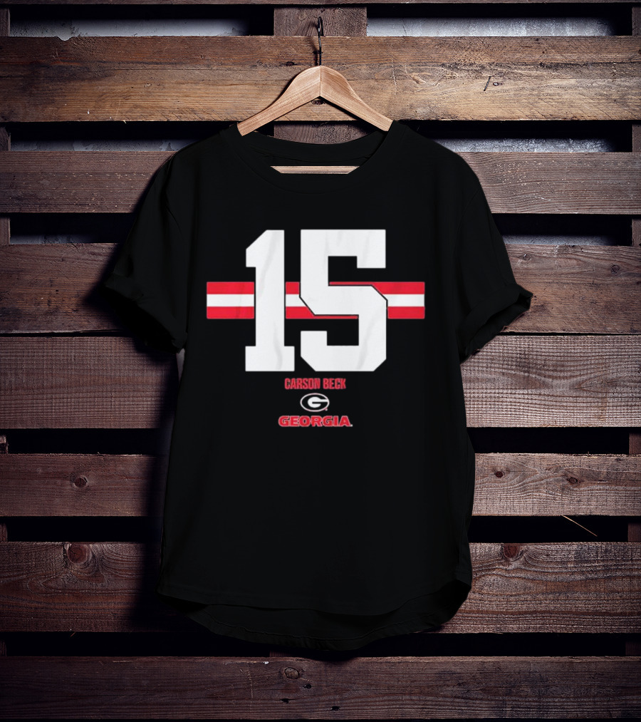 Georgia Football Carson Beck 15 Georgia T-Shirt