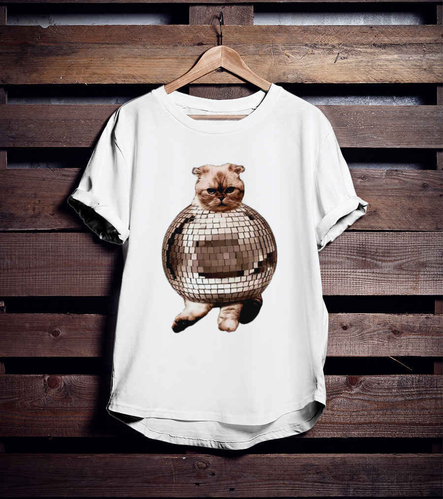 Taylor Swift Mirrorball Disco Cat T-Shirt
